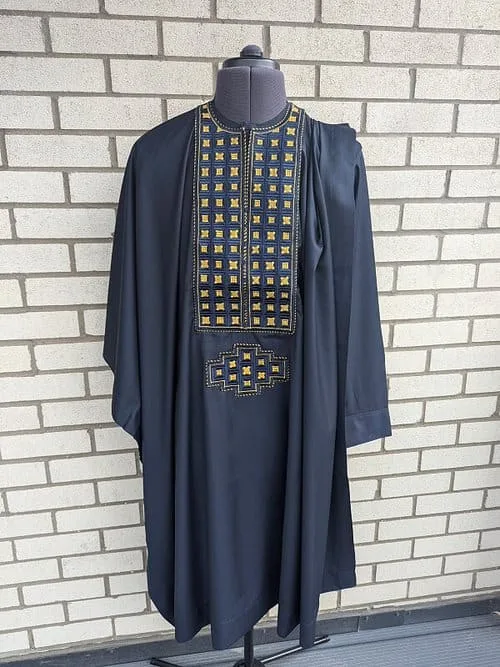 Navy Blue Agbada