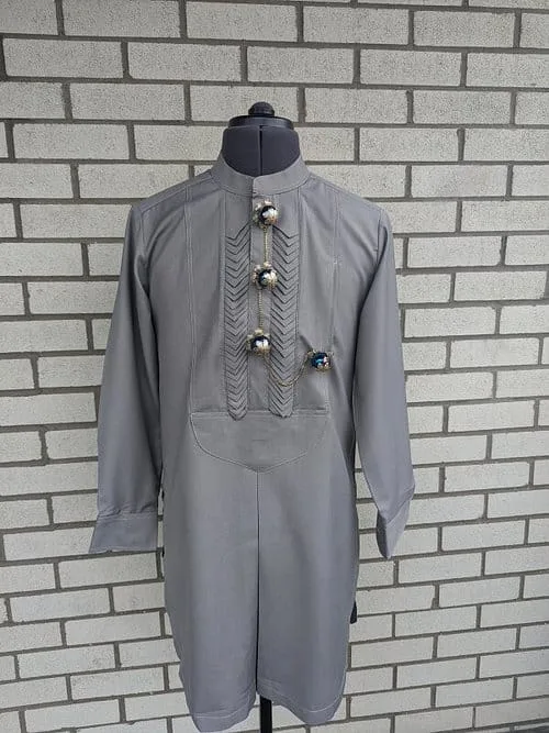 "The Urban" Grey Etiboh Kaftan