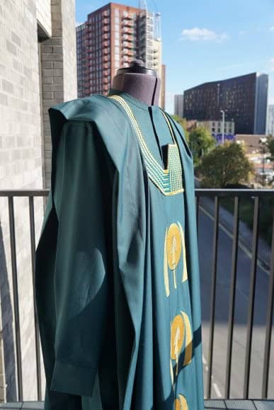 Dark Green Agbada - Image 5