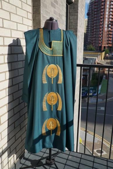 Dark Green Agbada - Image 3