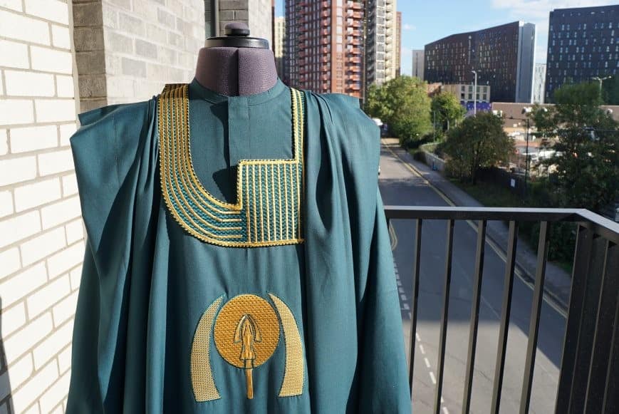 Dark Green Agbada - Image 7