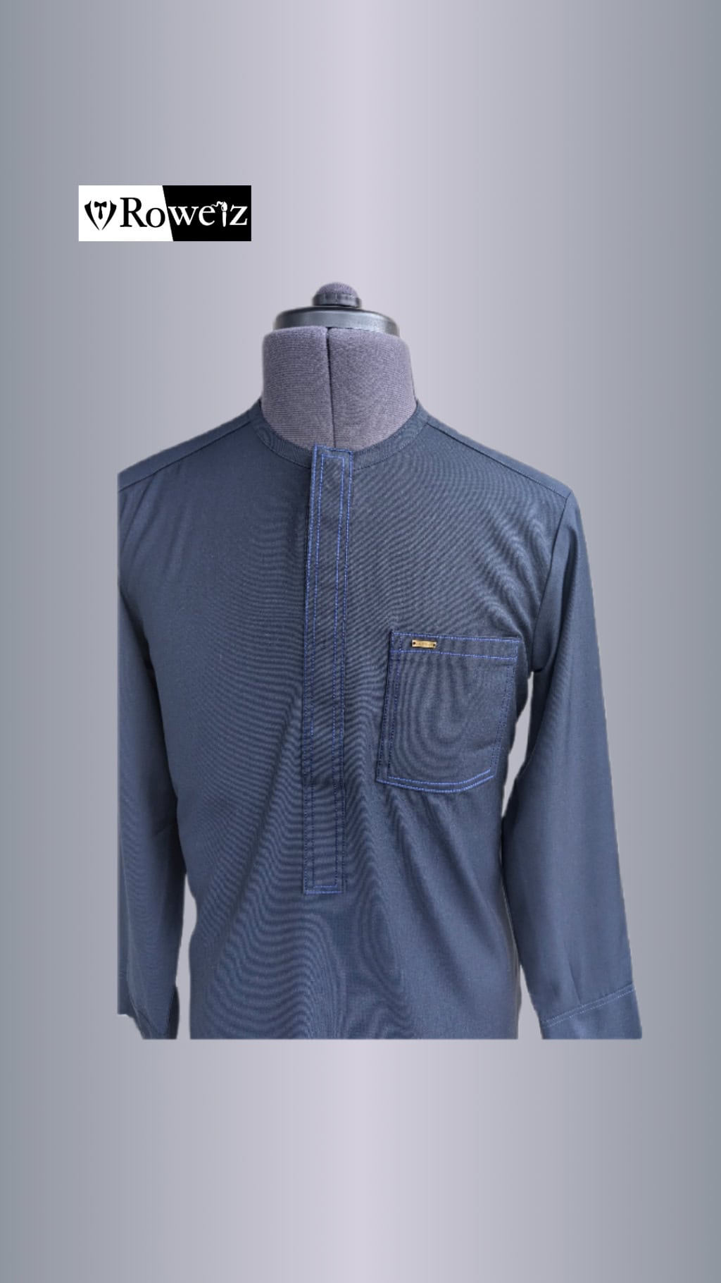 Navy Blue Agbada - Image 2